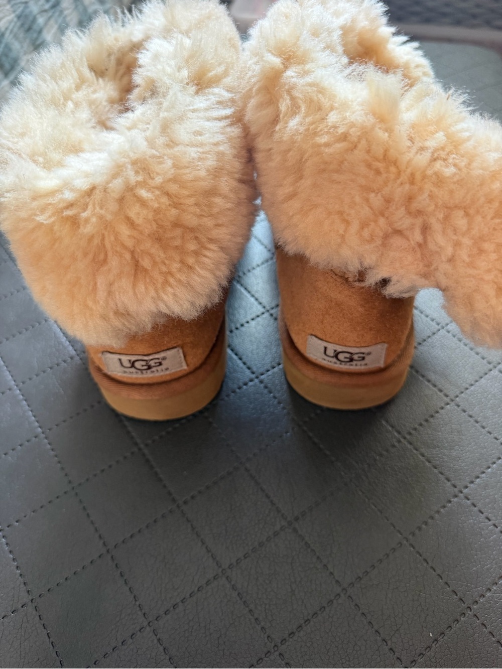 UGG Kids Cozy Mini Booties in Chestnut Tan
